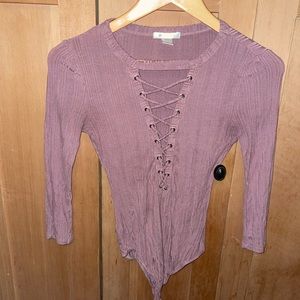 Bozzolo lace up body suit